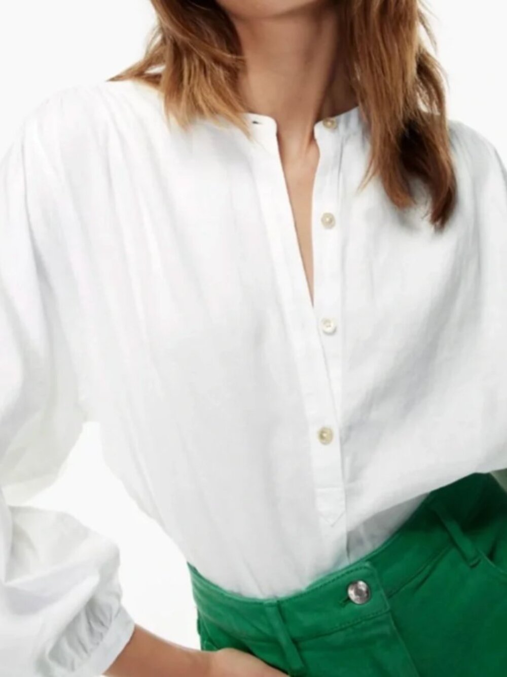 Aritzia Wilfred Roam Linen Blouse